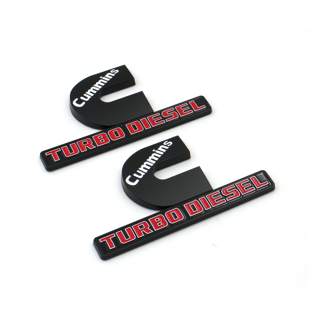 Cummins Turbo Diesel Badge for RAM 2500 3500  | 2Pcs