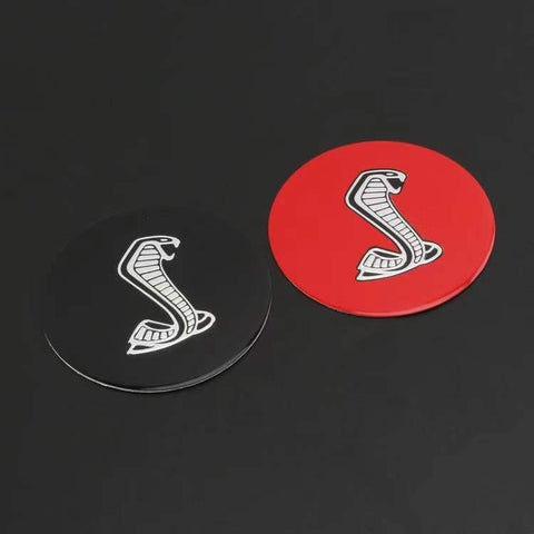 3.35" Car Steering Wheel Center Emblem Badge Sticker For Ford Mustang Shelby