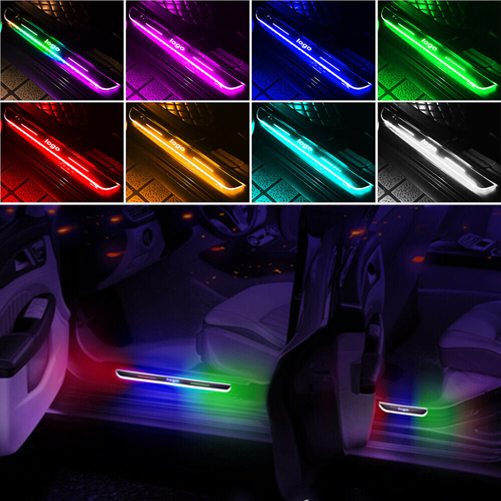 Custom Car Door Sill LED Auto-Sensing Wiring-Free Welcome Courtesy Lights Image principale du produit