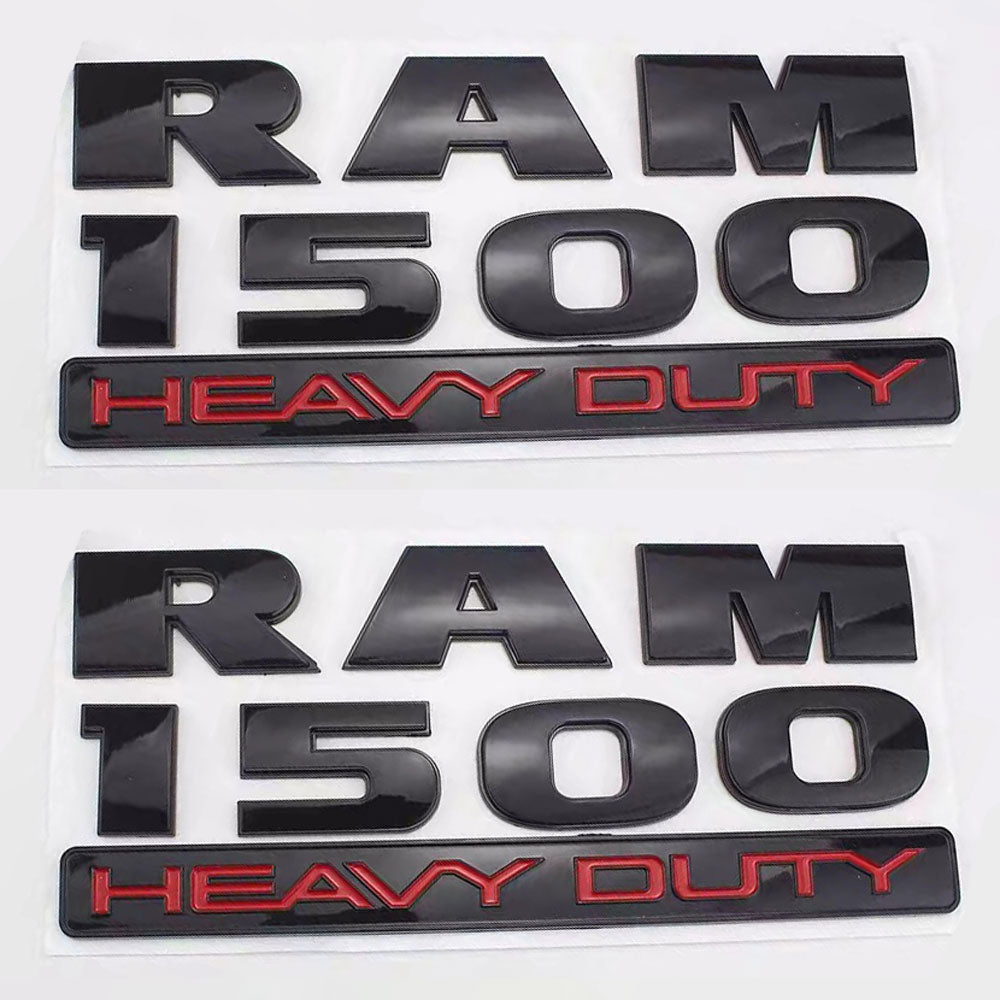 RAM 1500 Heavy Duty 3D Badge Emblem | 2Pcs