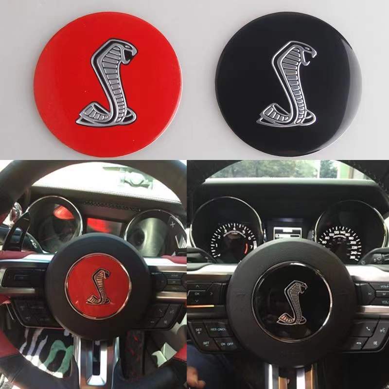 Ford Mustang Cobra Shelby GT350 Steering Wheel Emblem Imagen principal del producto