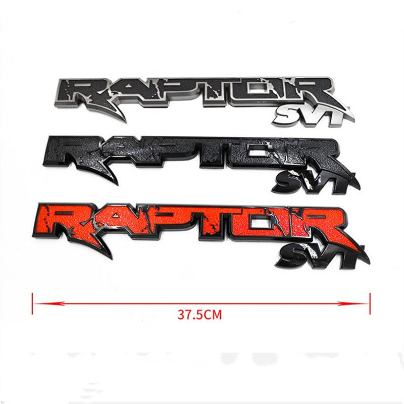 Raptor SVT Tailgate Emblem 3D Badge Sticker Decal For Ford F-150 | 1Pc