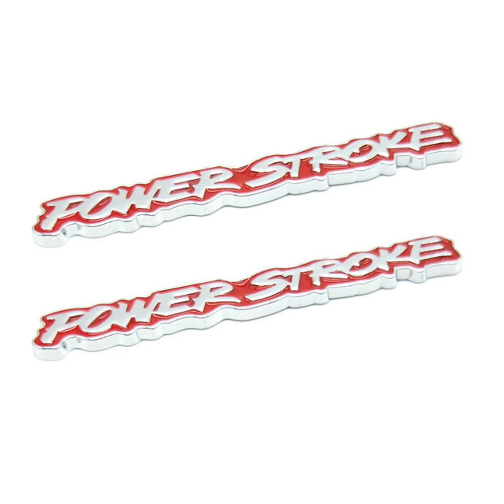 Power Stroke Turbo Diesel Emblems | 2Pcs