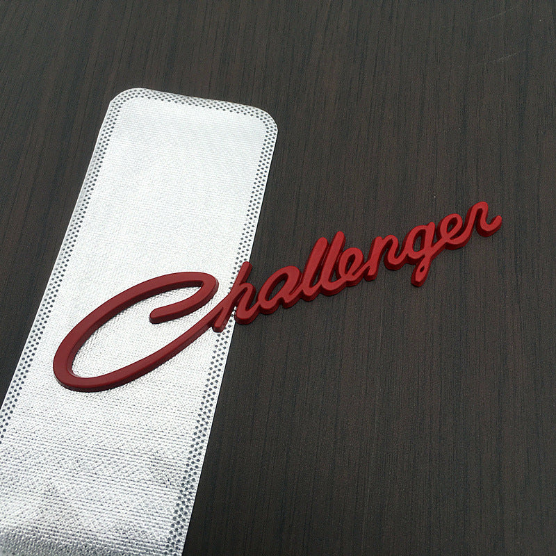 Challenger Metal Emblem Letters For Dodge | 1Pc