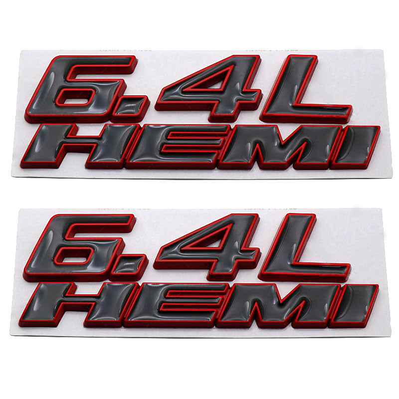 6.4L HEMI Fender Side Emblem | 2Pcs