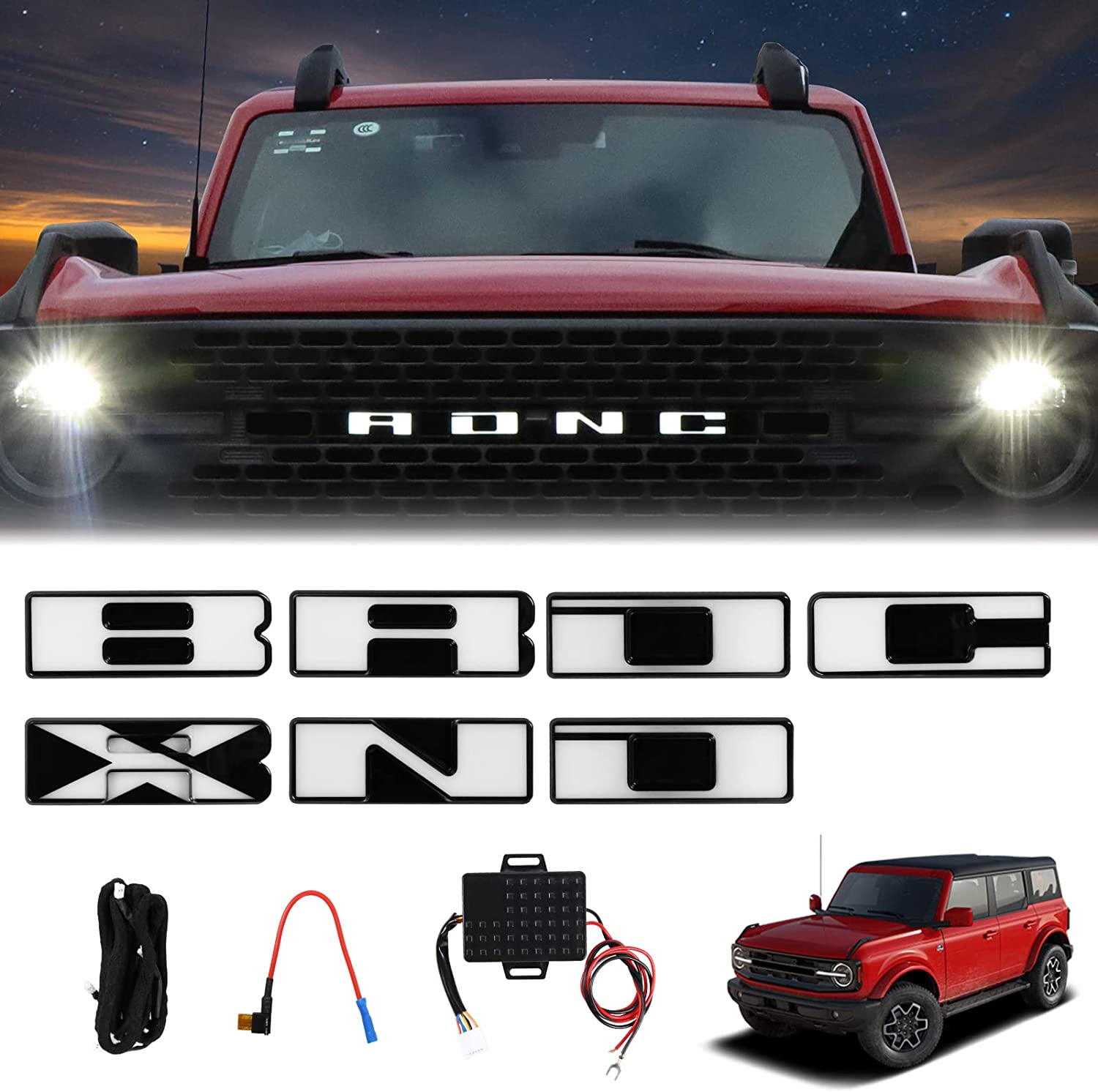 Ford Bronco Grille Dynamic LED For 2021-2022 | 1Pc