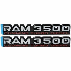 RAM 3500 CUMMINS TURBO DIESEL Emblem | 2Pcs