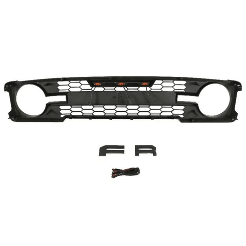 2021-2022 Ford Bronco Black Raptor Grille With Letters&Amber