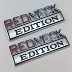 2Pcs REDNECK EDITION Emblem For Chevy Toyota Ford Car Truck