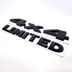 For Jeep Chrome 4X4 Limited Liftgate Emblem Nameplate Badge