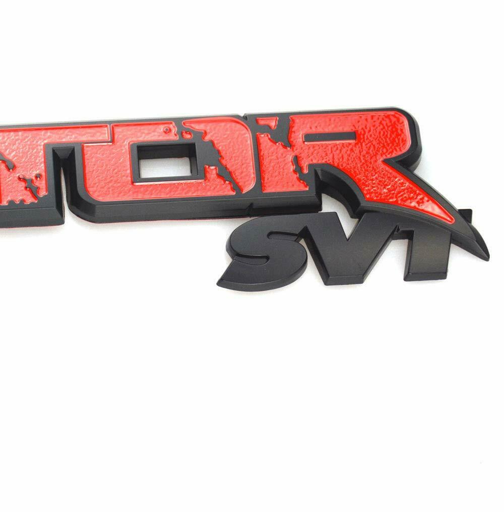 Raptor SVT Tailgate Emblem 3D Badge Sticker Decal For Ford F-150 | 1Pc