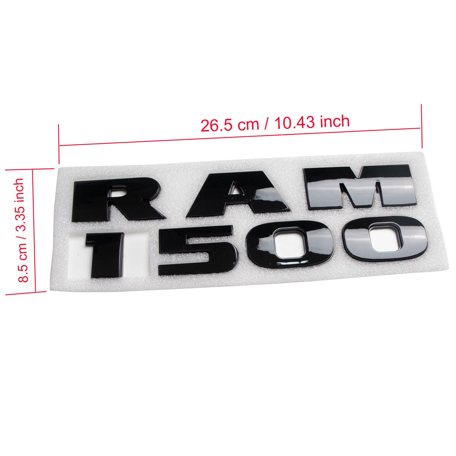 2PCS Set Front Door Emblems Letters Badges Fits For RAM 1500 Model