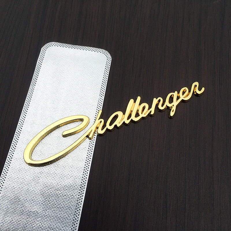 Challenger Metal Emblem Letters For Dodge | 1Pc