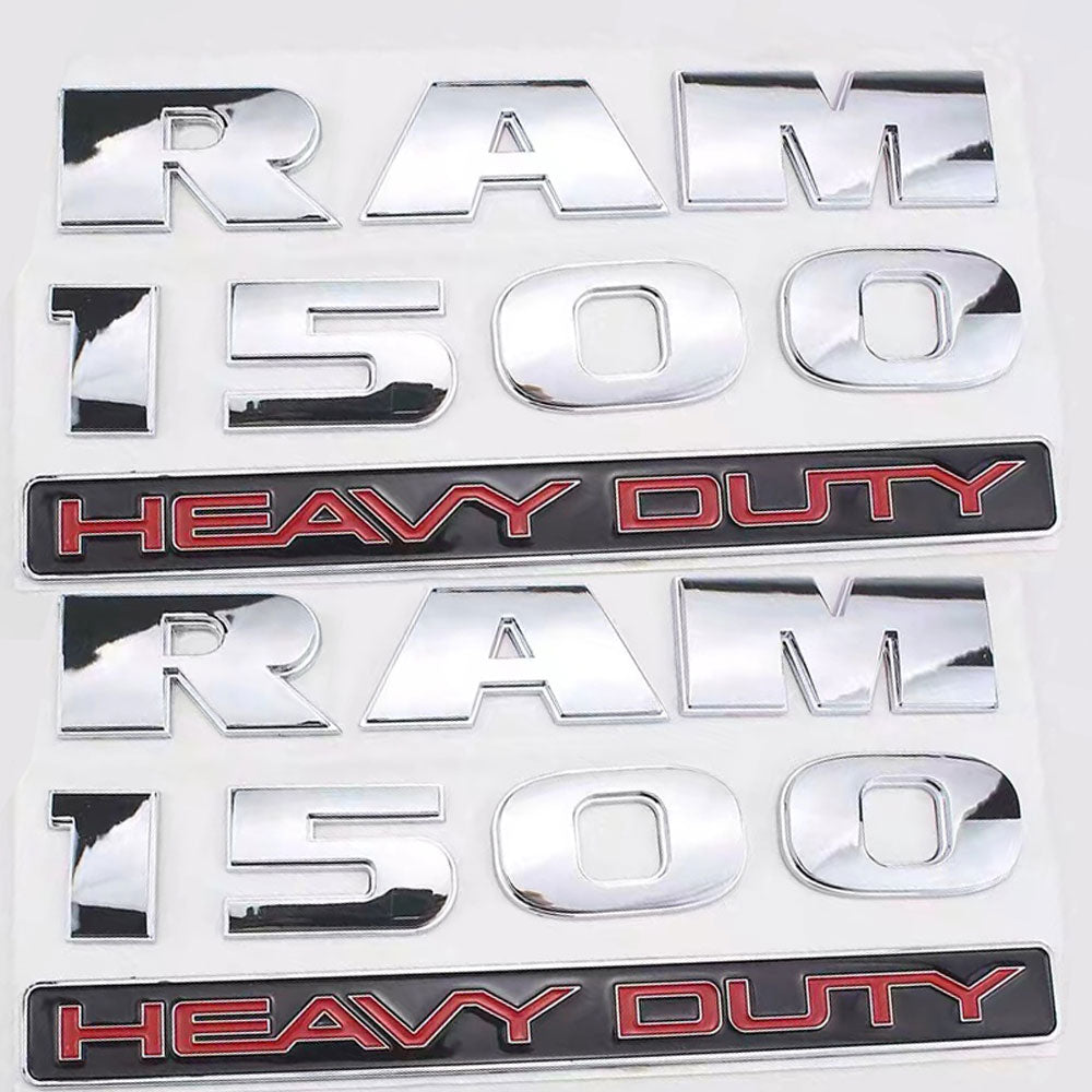 RAM 1500 Heavy Duty 3D Badge Emblem | 2Pcs