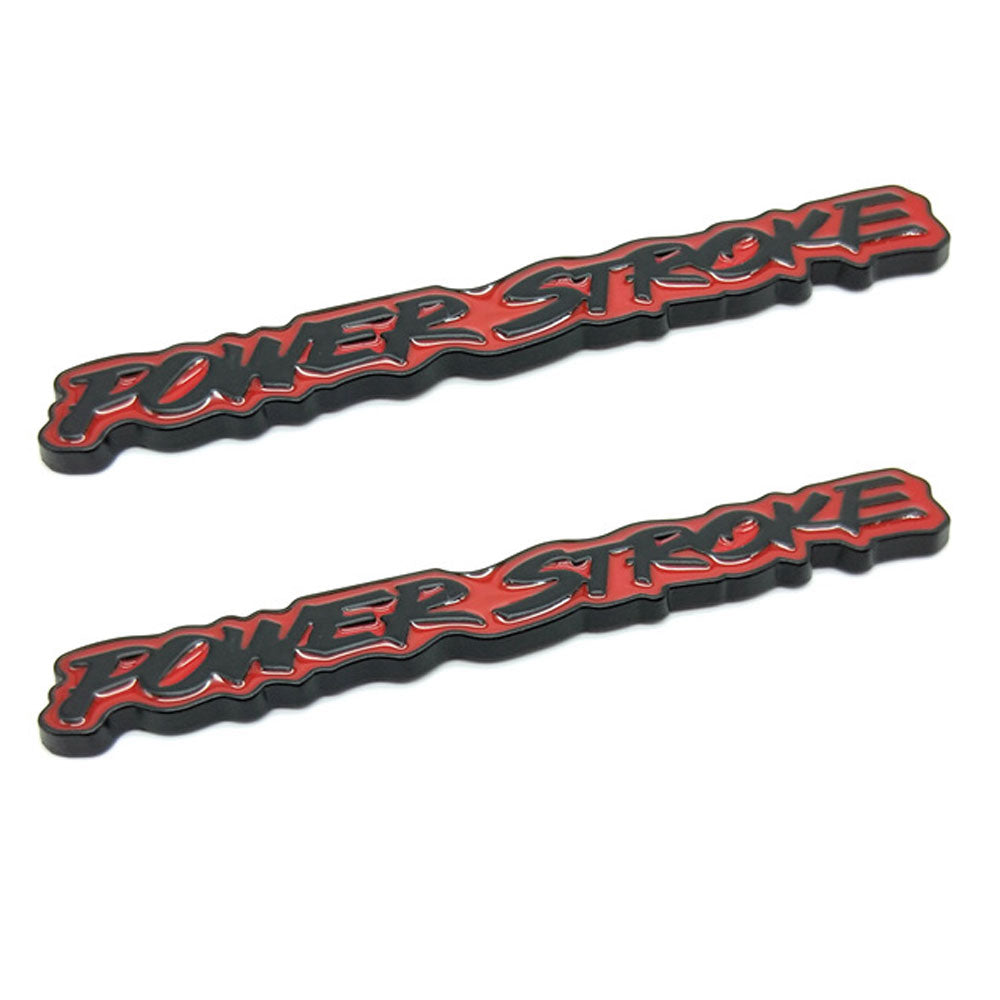 Power Stroke Turbo Diesel Emblems | 2Pcs