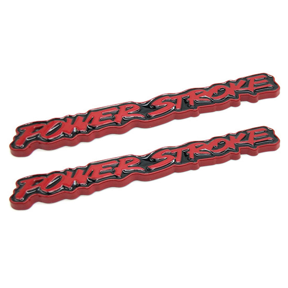 Power Stroke Turbo Diesel Emblems | 2Pcs