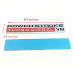 POWER STROKE TURBO DIESEL V8 Door Fender Emblem | 2Pcs