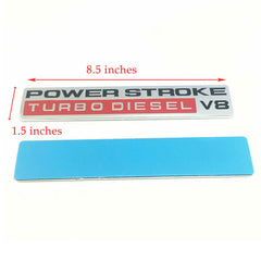 POWER STROKE TURBO DIESEL V8 Door Fender Emblem | 2Pcs