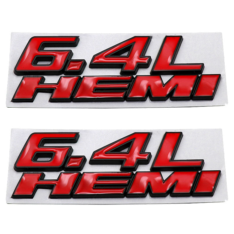 6.4L HEMI Fender Side Emblem | 2Pcs