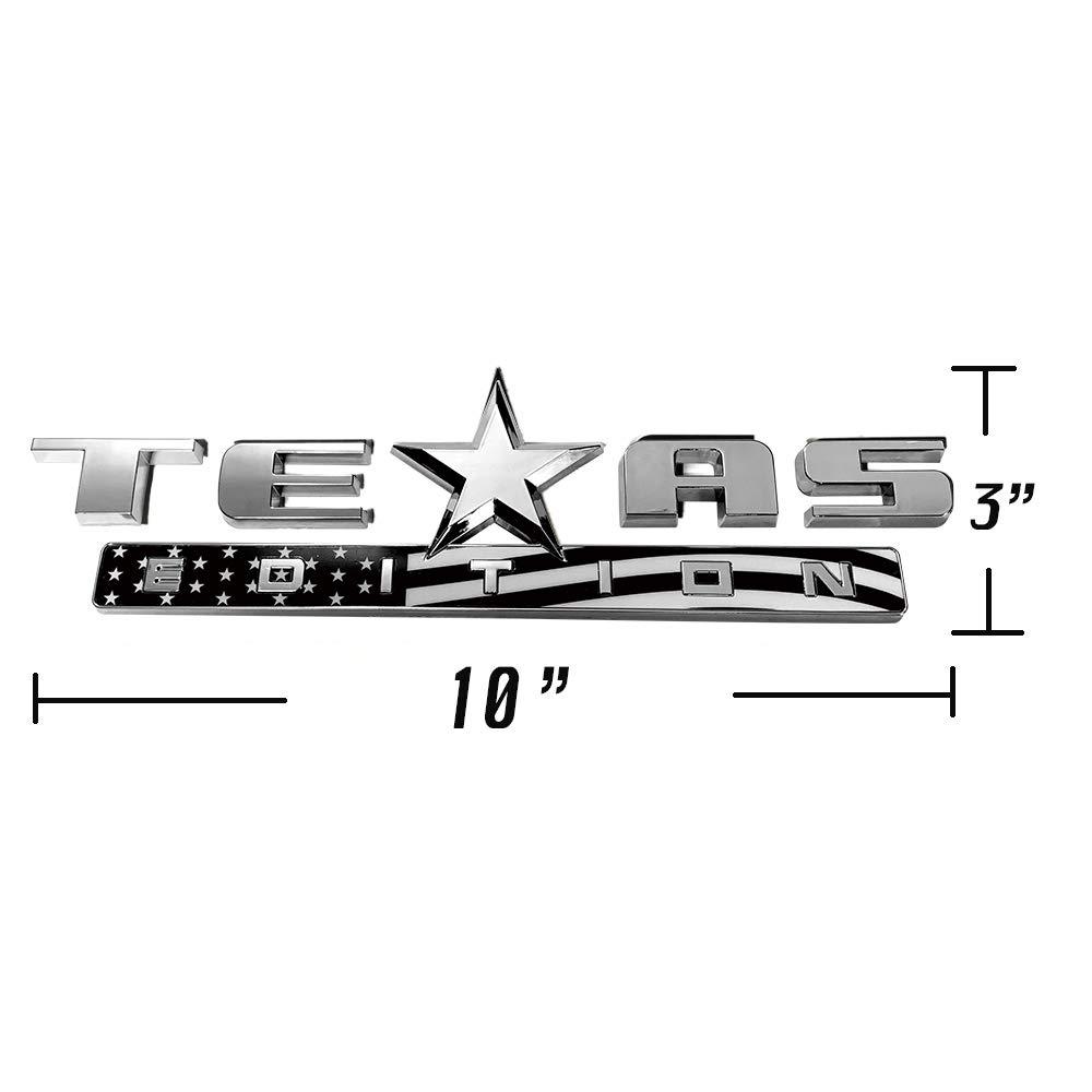 2Pcs TEXAS EDITION Emblem For Chevy Silverado Sierra Truck Universal Decal