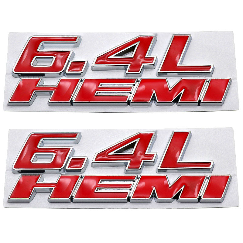 6.4L HEMI Fender Side Emblem | 2Pcs