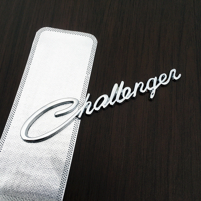 Challenger Metal Emblem Letters For Dodge | 1Pc