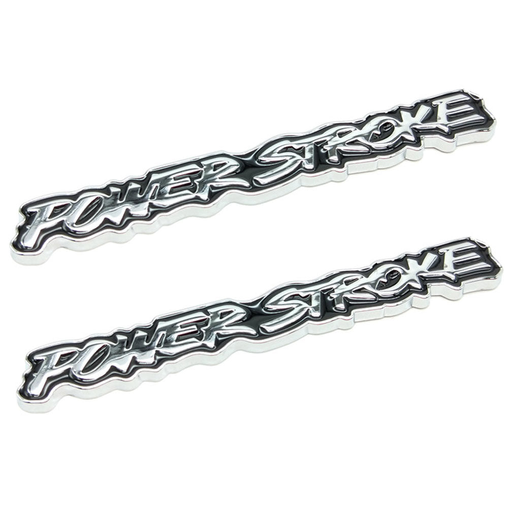 Power Stroke Turbo Diesel Emblems | 2Pcs