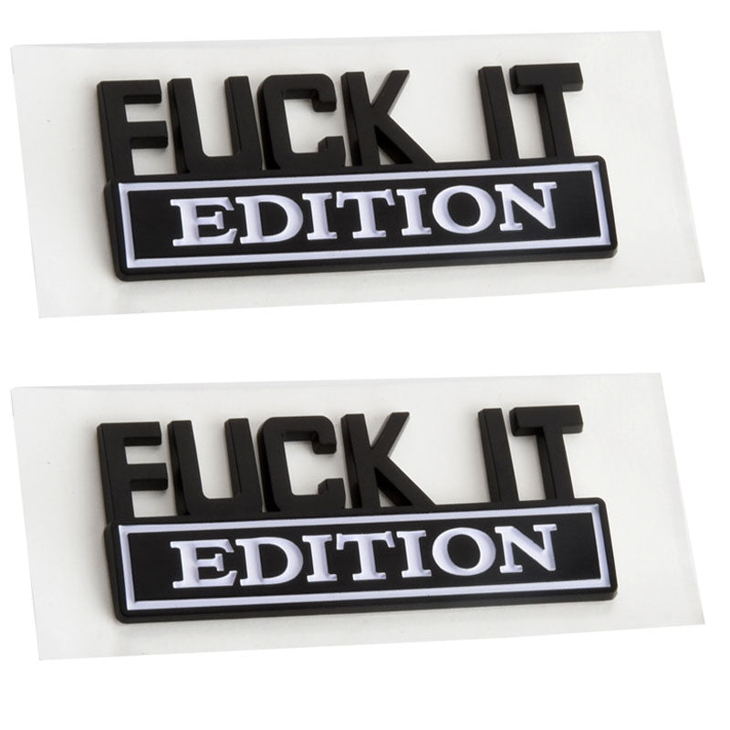 FUCKIT EDITION Emblem For Dodge Jeep | 2Pcs