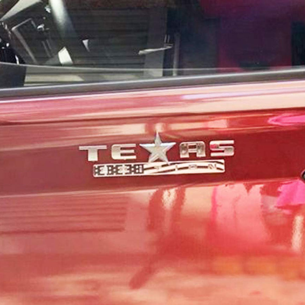 2Pcs TEXAS EDITION Emblem For Chevy Silverado Sierra Truck Universal Decal