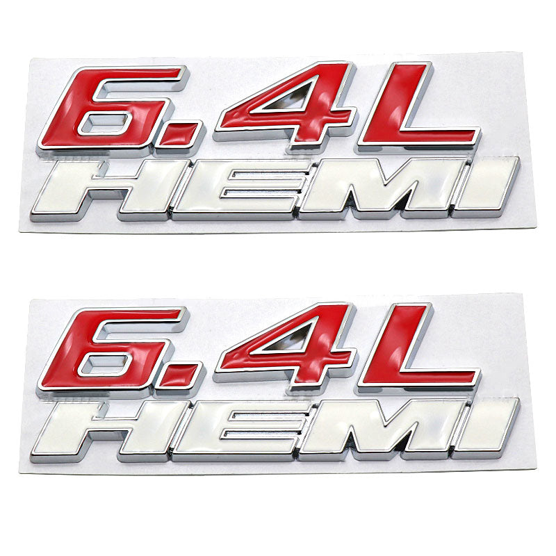 6.4L HEMI Fender Side Emblem | 2Pcs