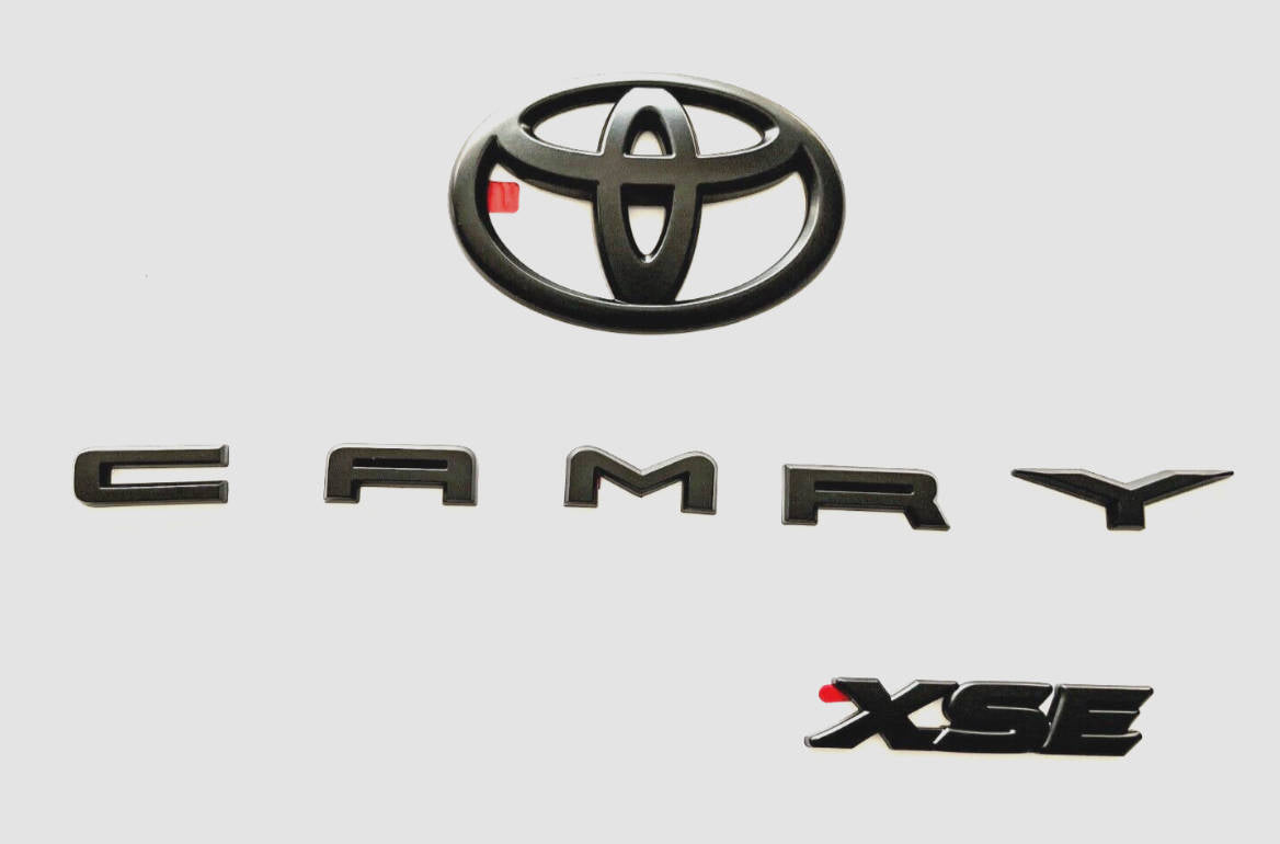 For Toyota Camry SE XSE Emblem Overlay Kit | 2018-2023 | 3Pcs