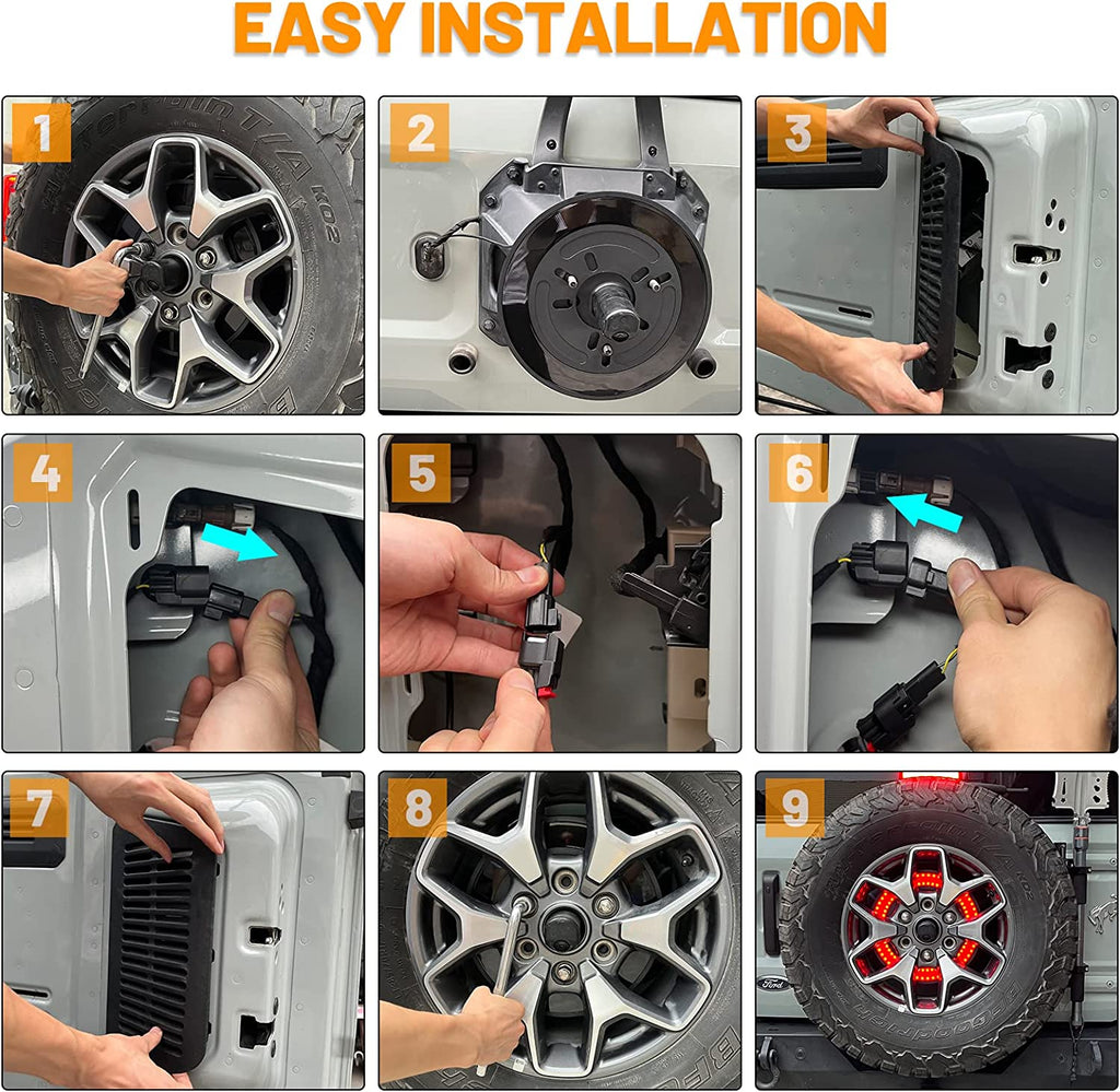 Bronco Spare Tire Brake Light Wheel Light | 1Pc