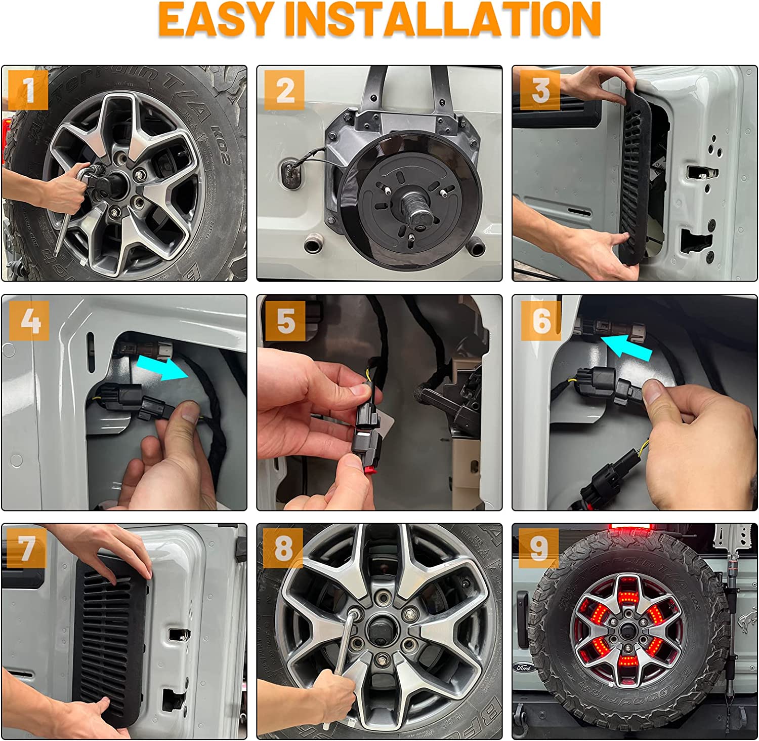 Bronco Spare Tire Brake Light Wheel Light | 1Pc