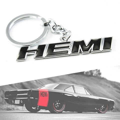 Metal Keychain For Jeep & Dodge Challenger Charger Hemi