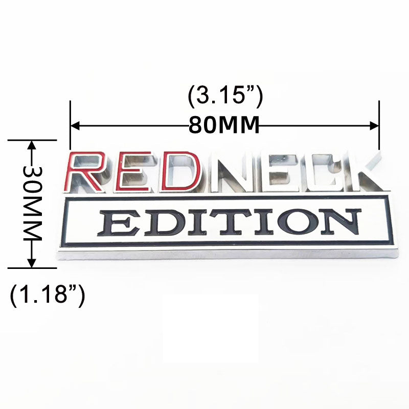 2Pcs REDNECK EDITION Emblem For Chevy Toyota Ford Car Truck