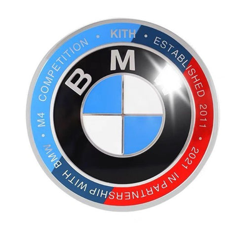 BMW Front Rear Wheel Center Caps Steering Wheel Emblem | 7Pcs