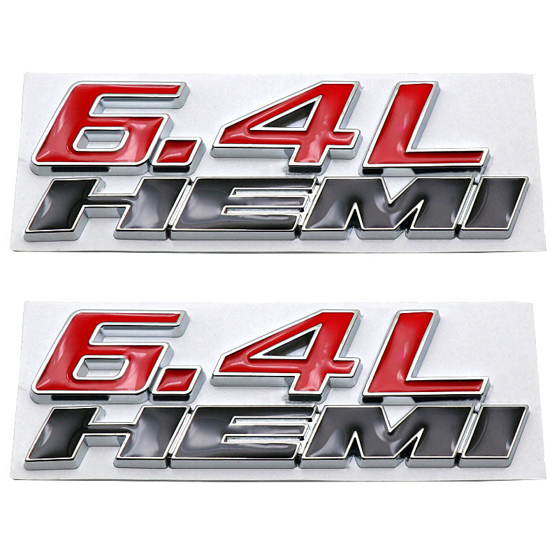 6.4L HEMI Fender Side Emblem | 2Pcs