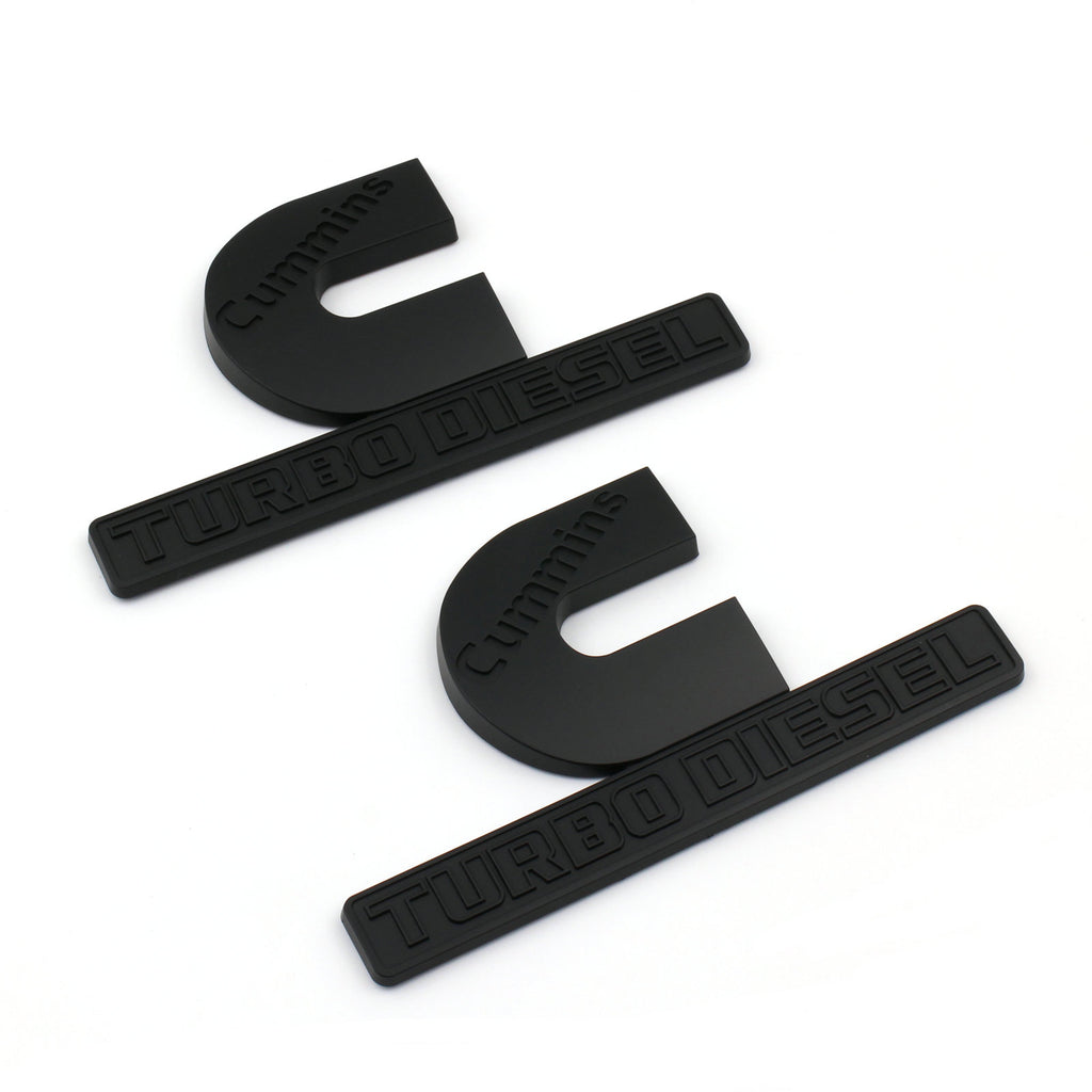 Cummins Turbo Diesel Badge for RAM 2500 3500  | 2Pcs