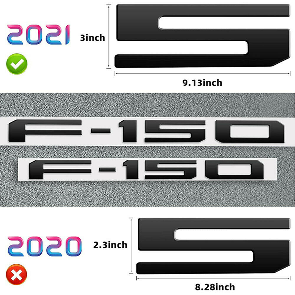 21 - 24 Ford F150 Tailgate Inserts Decals Letters Stickers