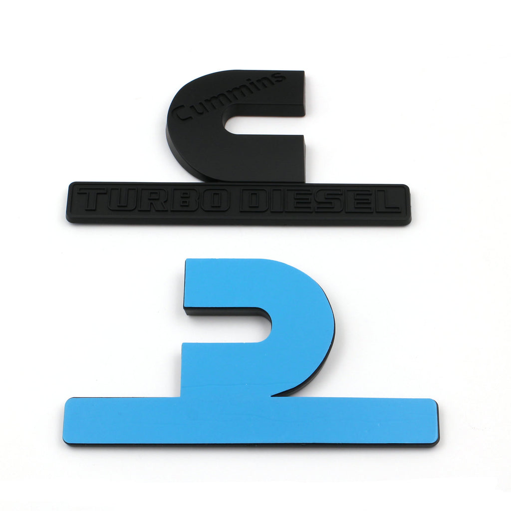 Cummins Turbo Diesel Badge for RAM 2500 3500  | 2Pcs