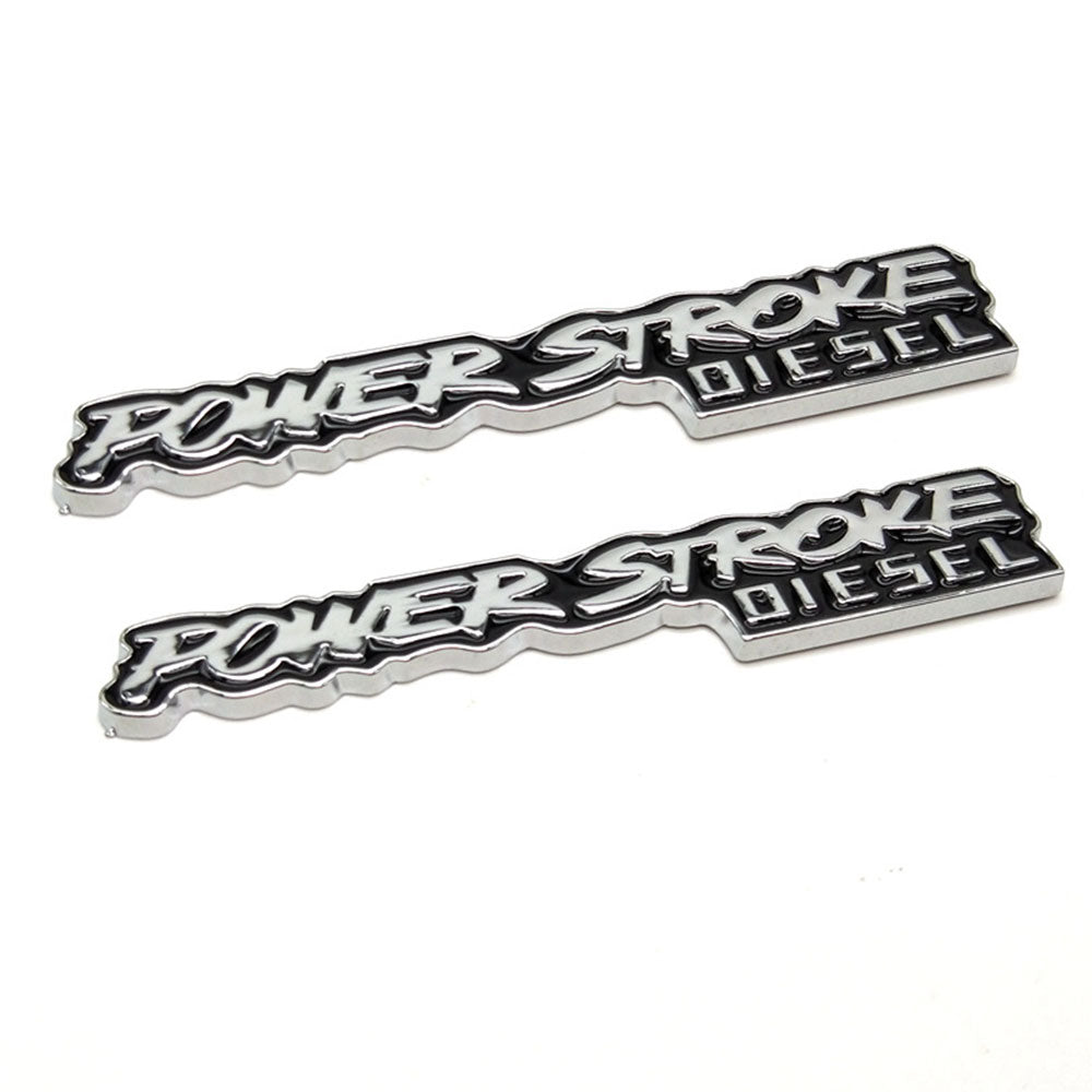Power Stroke Turbo Diesel Emblems | 2Pcs