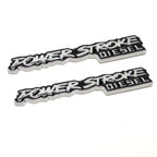 Power Stroke Turbo Diesel Emblems | 2Pcs