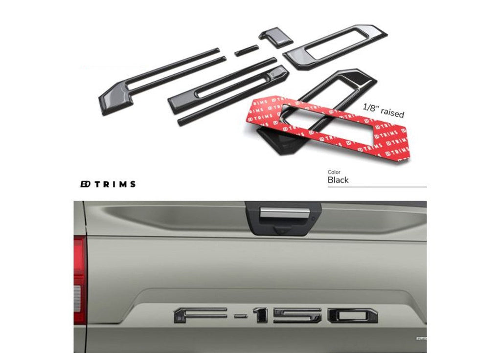 18 - 20 Ford F150 Tailgate Inserts Decals Letters Stickers