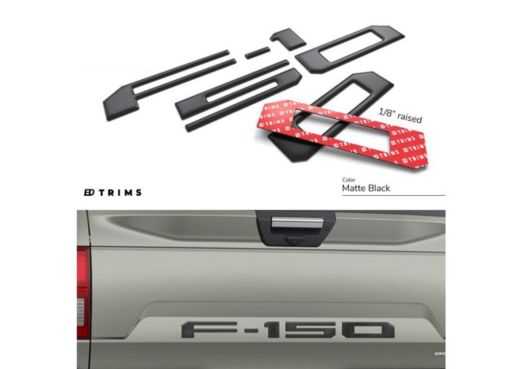 21 - 24 Ford F150 Tailgate Inserts Decals Letters Stickers