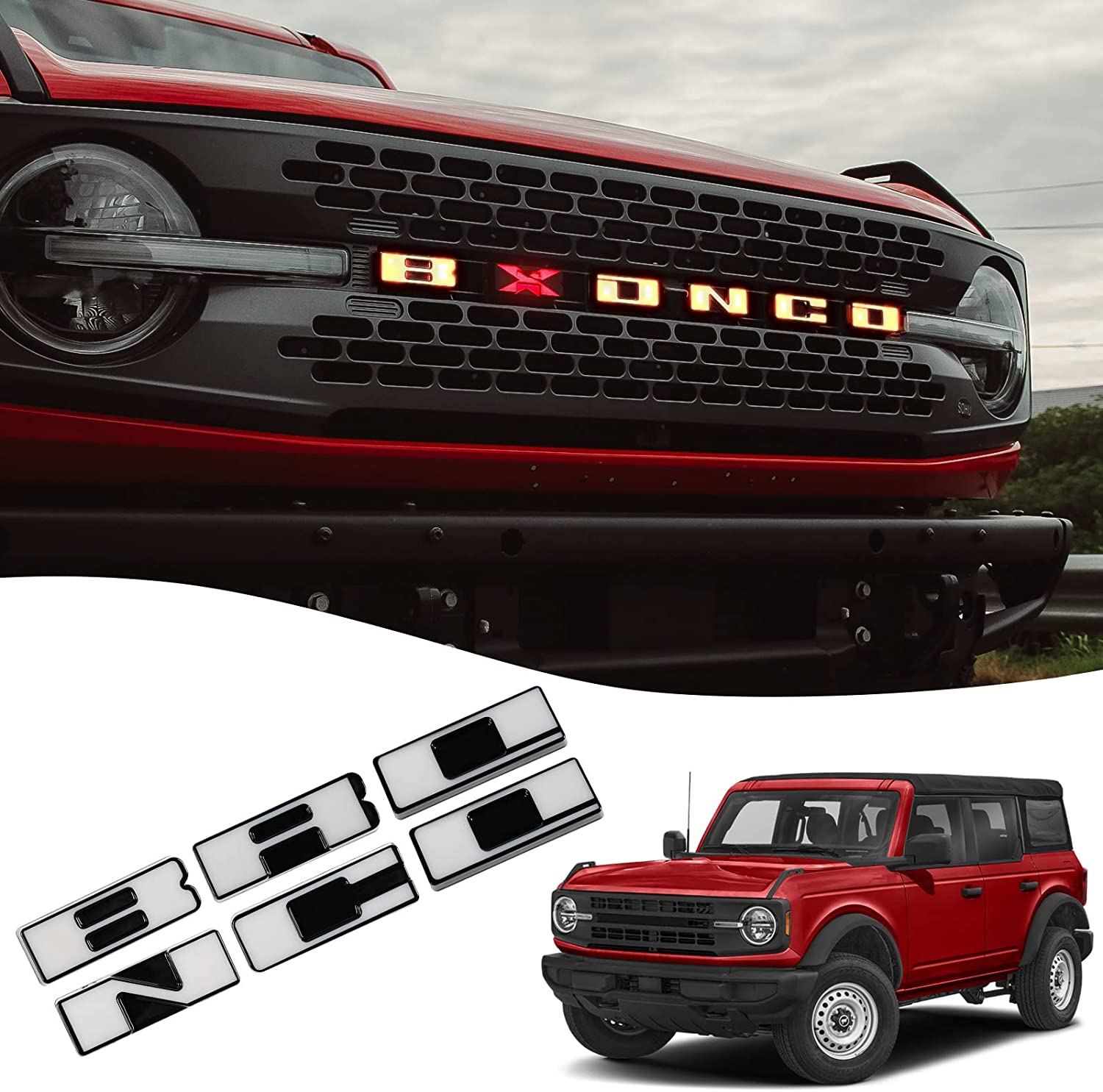 Ford Bronco Grille Dynamic LED For 2021-2022 | 1Pc