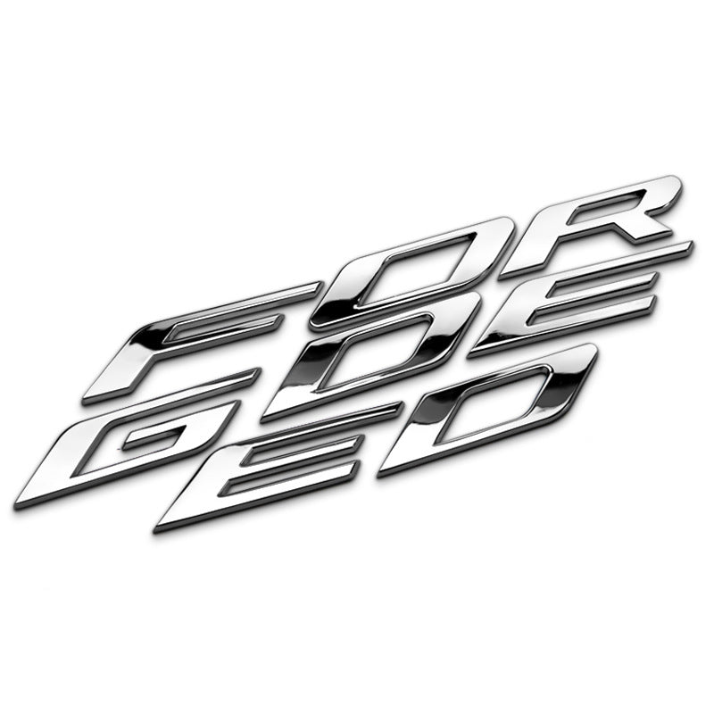 Front Hood FORD EDGE Letters 3D Sticker