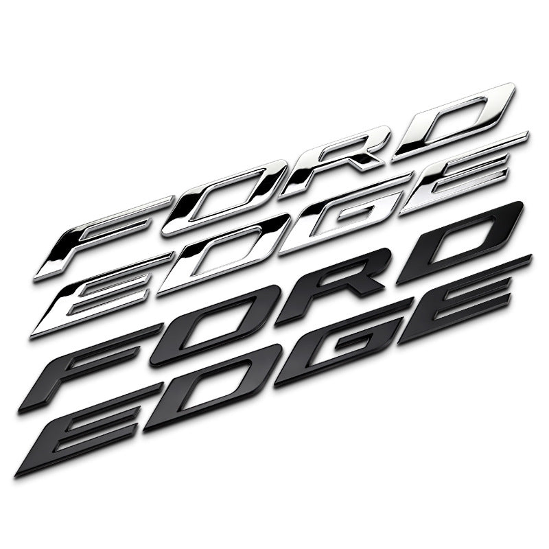 Front Hood FORD EDGE Letters 3D Sticker