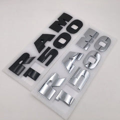 2PCS Set Front Door Emblems Letters Badges Fits For RAM 1500 Model