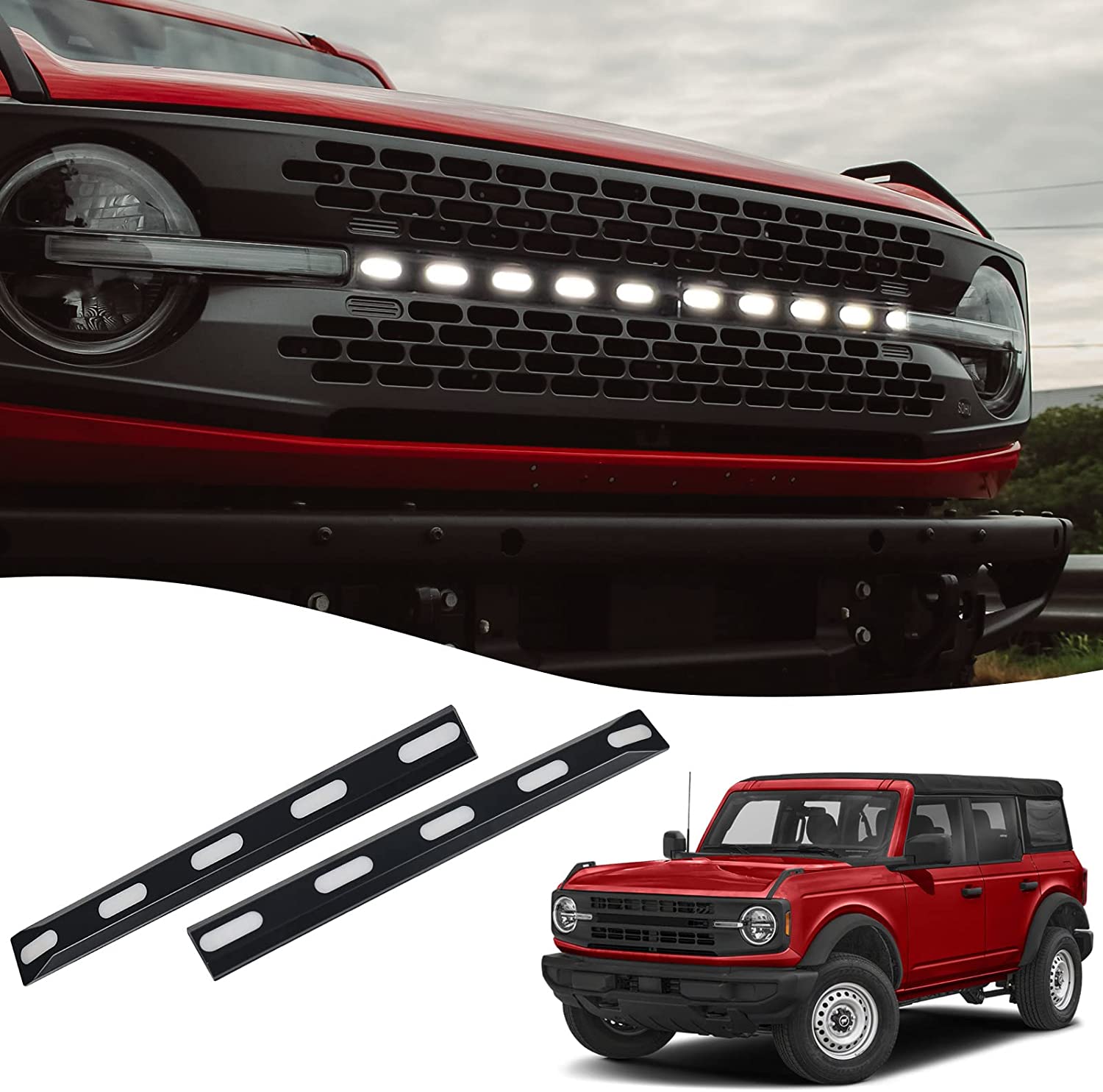 2021 2022 Bronco LED Grille Dynamic Lights
