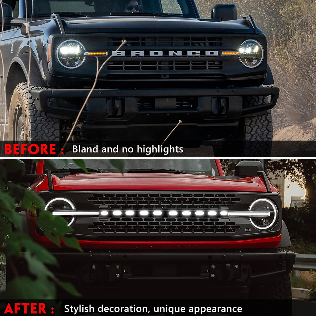 2021 2022 Bronco LED Grille Dynamic Lights
